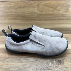 Merrell Jungle Moc Barefoot Womens 9.5 Beige Suede Vibram Soles